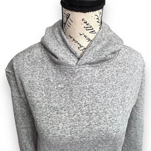 Old Navy XS Gray Fleece Hoodie Sweatshirt NWT Pullover Cotton Blend Cozy Warm - Picture 7 of 9